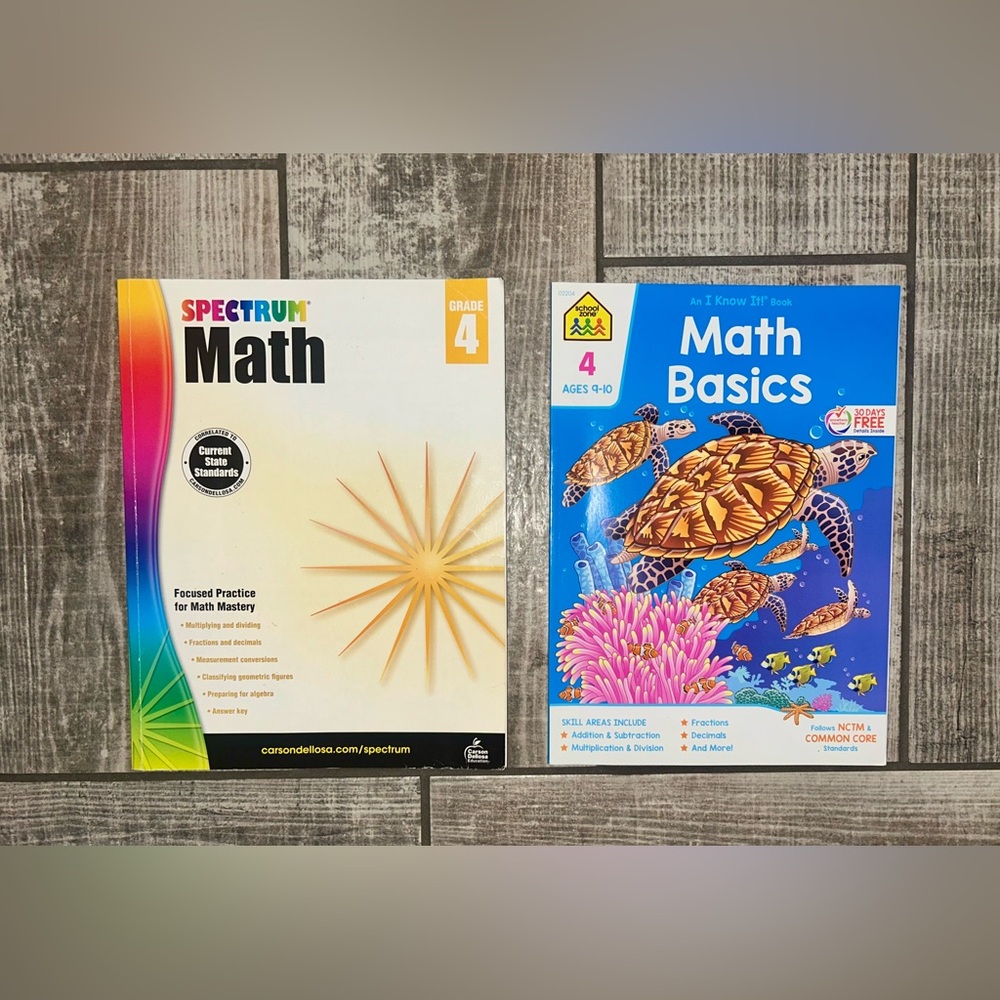 Math Grade 4 Workbooks